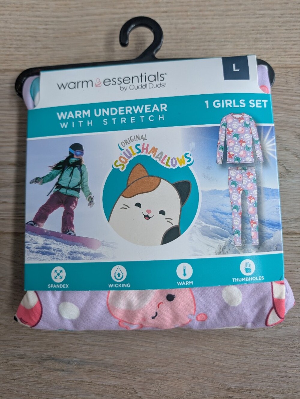 Girls' Pink Mushroom Sleepwear Set - Original Squishmallows Size L